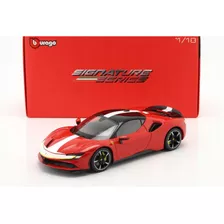 Miniatura Ferrari Sf90 Stradale Asseto Fiorano Bburago 1/18