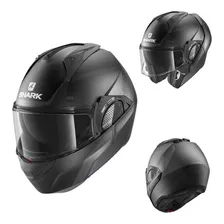 Casco Abatible Shark Evo Gt Encke 100% Francés Certificado Color Negro Tamaño Del Casco M (57-58 Cm)