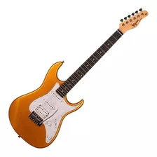 Guitarra Strato Tagima Basswood Tg-520 Metallic Gold Yellow