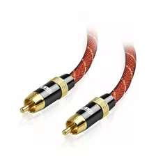 Cable De Audio Coaxial Rca Macho A Macho | 1,5m / Naranja