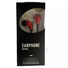 Auricular Moon Ma2001r Con Cable Rojo Musicapilar