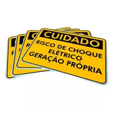 Kit 12 Placa Geração Própria Padrão Enel Cpfl 25x18 Aluminio