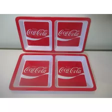 Par De Bandejas Petisqueiras Enjoy Coca Cola 30 X 17cm - Usa