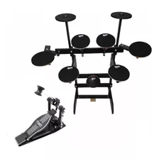 Bateria Vamper Praticável 9 Pads + Pedal Deluxe E Baquetas