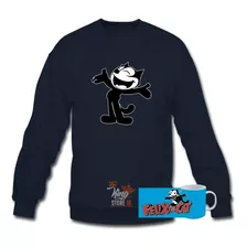 Poleron Polo + Taza, El Gato Felix, Mlb, Xxxl, Dibujos Animados, Felix The Cat/ The King Store 10