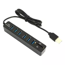 Hub Usb 3.0 8 Puertos Adaptador Con Lector Tarjeta Sd Tf