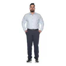 Camisa Social Ml Teodoro Masculina Algodão Plus Size Casual