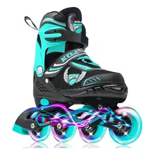 Patines En Línea Para Niños,ajustables 4 Ruedas Iluminadoras