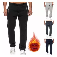  Pantalones Buzo Hombre Algodón Sin Punos Con Polar