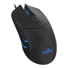 Mouse Fiodio, Con Cable/5500 Dpi/negro/iluminacion Rgb