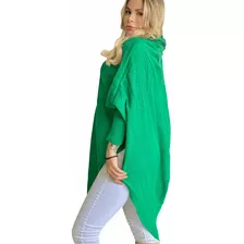 Casaco Frio Tricô Poncho Lindo Feminino Roupa Moda Inverno