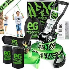 Slackline Kit De 60 Pies Con Protectores De Árbol