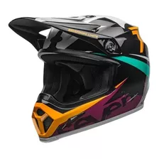 Capacete Bell Mx-9 Mips Seven Ignite Gloss Preto Aqua 