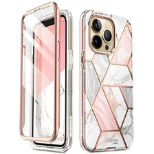 Funda Para iPhone 13 Pro Delgado Elegante Diseño Mármol Rosa