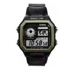 Relógio Casio Ae-1200whb-1bvdf Hor Mund - Nf - Revenda Ofic