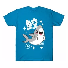 Playera Camiseta Moda Japonesa Shark Kawaii Tiburon Bebe