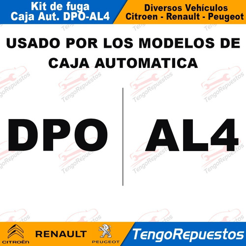 Kit Retenes Fuga Bomba Caja Auto Renault Citroen Peugeot Al4 Foto 4