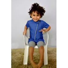 Macacão Jeans Bebê Menino Ou Menina Estiloso Moda Infantil