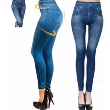 Lote Pack Paquete 3 Mallones Leggins Mezclilla Mujer Dama