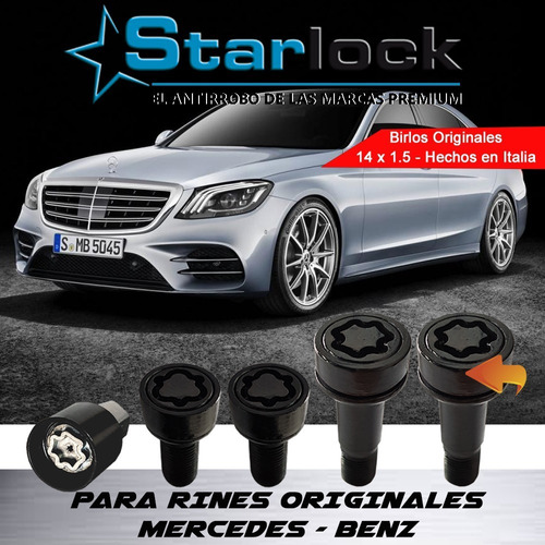 Birlos 14 X 1.5 Mercedes Clase S Maybatch,sedan Y Slc Foto 3