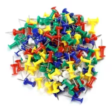 100 Chinchetas Push Pins Para Pizarras Corcho Chinches