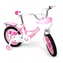 Bicicleta Princesas Rosa Infantil Aro 14 Meninas - Unitoys