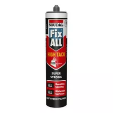 Cola Silicone Soudal High Tack De 420g - Preto