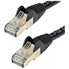 Cable Ethernet Cat6a 6ft - 10gbe Stp Negro