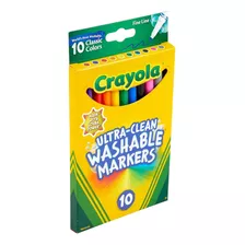 Crayola Ultra Clean Washable Markers Marcadores X 10