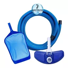 Kit Limpeza Piscina Inflável Intex Aspirador Mangueira 7m