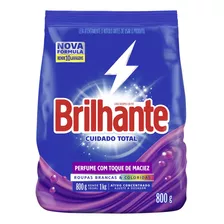 Sabão Brilhante Cuidado Total Roupas Brancas E Coloridas Pacote 800g