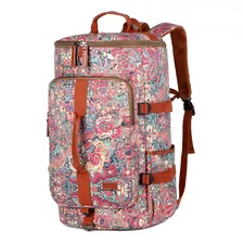 Mujeres Multicolor Duffle-backpack Hybrid Weekender Travel D