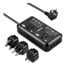 Adaptador De Viaje Universal De 220 V A 110 V, Convertidor D