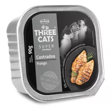 Patê Three Cats P/ Gato Castrado Sabor Frango 90gr