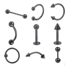 Kit Piercing Aretes 9 Unidads