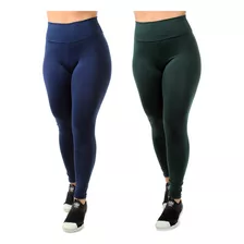 Kit 2 Calças Legging Fitness Feminina Roupas P/ Academia