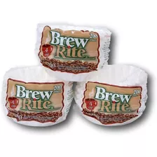 Brew Rite 4 Taza Cesta De Cafe Filtros Desechables 600