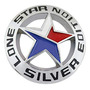 Star 1845del Estado De Texas Metal Emblem Sobre Negro Metal Pontiac Star Chief