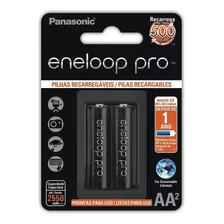 Pilha Recarregável Panasonic Eneloop Pro Pequena Aa2 C/2 Un.