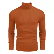 Jersey De Punto Cuello Alto Jersey De Manga Larga Pullover