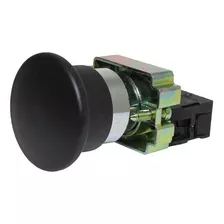 Botão De Comando Cogumelo 40mm Preto Ip40 1na 22mm