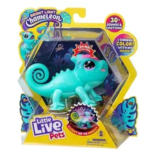 Little Live Pets: Sunny Camaleon Mascota Brilla & Multicolor Color Azul Claro