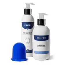 Kit Completo Cellufree Ventosa, Aceite Masajes, Gel Criógeno