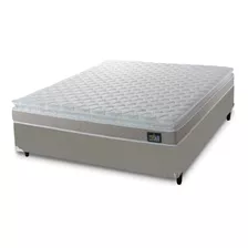 Cama Box Casal Colchão D33 Millenium 138x188x57cm Bege