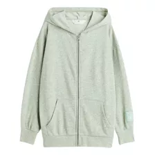 Campera Buzo Nena H&m Algodon C/capucha Nueva Oversize Imp.