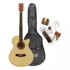 Guitarra Electroacústica Mccartney Qag40eqnt Natural Mate