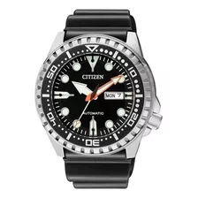 Relógio Masculino Citizen Automático Marine Sport Tz31123t Cor Da Correia Preto Cor Do Bisel Prata Cor Do Fundo Preto