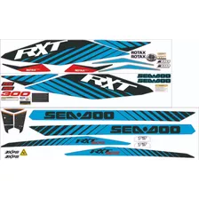 Adesivo Faixa Jet Ski Seadoo Rxt 300 2016 Azul