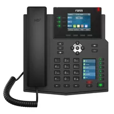Teléfono Empresarial Fanvil X4u Lcd A Color -negro Color Negro
