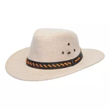 Chapéu Em Lona Com Detalhes Em Couro Masculino Country